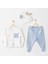 Nessiworld Andywawa AC26073 Hat Set Rainbow 3'lü Zıbın Takım Blue 1