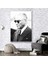 Siyah Kanvas Tablo, Atatürk Resmi, Şık ve Modern Dekorasyon Parçası 1