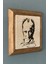 Turuncu Masif Çerçeveli Atatürk Doğaltaş Tablo 28X28 cm 2