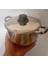 3 Litre Çelik Tencere 19X10CM Kapaklı Tabansız Sos ve Yemek Isıtmak Için Çelik Kapaklı Küçük Tencere 3