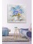 Mavi Mor Menekşe Kanvas Tablo 50X50 Cm, Şık ve Renkli Dekorasyon Parçası 1