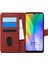 Huawei Y6P Için Kılıf Fabric Book Wallet Kırmızı [Y6P ile Uyumlu Kılıf - Kırmızı] 1