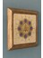Kahverengi Masif Çerçeveli Allah Hat Yazı Taş Tablo 28X28CM, Şık Duvar Dekoru 2