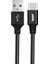 BL71 USB To Type-C 2.4A 1.2m Örgülü Data ve Şarj Kablosu (Siyah) 2