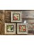 Turuncu Taş Baskılı Çerçeveli Duvar Tablosu Seti 3'lü 20X20 cm 1