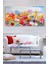 Renkli Çiçekler Kanvas Tablo 60X120 Cm, Canlı Dekoratif Duvar Sanatı 1