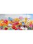 Renkli Çiçekler Kanvas Tablo 60X120 Cm, Canlı Dekoratif Duvar Sanatı 2