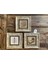 3'lü Taş Tablo Seti, 20X20CM, Kahverengi, Duvar Dekoru 1
