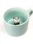 Sevimli Panda Figürlü Porselen Kupa, 230 Ml, Mint Renk, Kahve ve Çay Için Mükemmel 4
