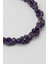 Violet 18 Ayar Sarı Altın Kaplama 43 cm Gümüş Ametist Kolye 4