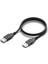 0.30 cm USB 2.0 USB Data Şarj Kablosu Erkek To Erkek Genişletici Web Kamerası USB Veri Aktarım Kablosu 30 cm Siyah 1