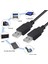 0.30 cm USB 2.0 USB Data Şarj Kablosu Erkek To Erkek Genişletici Web Kamerası USB Veri Aktarım Kablosu 30 cm Siyah 2