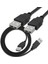 0.30 cm USB 2.0 USB Data Şarj Kablosu Erkek To Erkek Genişletici Web Kamerası USB Veri Aktarım Kablosu 30 cm Siyah 5