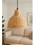Modern Rattan Bambu Sarkıt Avize, Şık ve Doğal Tasarım, Bej Renk Seçeneği 1