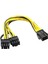 Pci E 8 Pin (6+2) 2x Pci-E Ekran Kartı Power Çoklayıcı Kablosu 4302 1