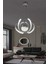 3'lü Kristal LED Avize, 3 Renk Kumandalı, Krom, Şık ve Modern Aydınlatma 1