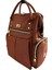 Sevil Collection Elite Anne Bebek Bakım Sırt Çantası kiremit kahve rengi 4