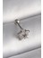 316L Çelik Gümüş Renk Zirkon Taşlı Yıldız Model Tragus Piercing 1