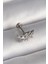 316L Çelik Gümüş Renk Dal Model Zirkon Taş Detaylı Tragus Piercing 1