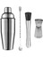 Çelik 700 ml Shake Seti, Kokteyl Kaşığı ve Bar Tokmağı ile Şık Içecek Sunumu 1
