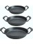 Döküm Granit 3'lü Kapaksız Sahan Seti, 18-22 Cm, Şık ve Dayanıklı Mutfak Gereci 1