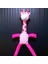 1 Pcs Pink Giraffe Anımal Pop Tubes Pembe Zürafa Teleskopik Uzayan Zürafa Eğitici Oyuncak 2