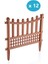 SY-5998 Elite Plastik Dekoratif Bahçe Çiti 12'li Set 60X55 cm Kahverengi 1