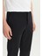 Regular Fit Normal Kesim Lastik Bel Detaylı Siyah Chino Pantolon 4