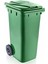 Yeşil 120 Litre Çok Renkli Geniş Kullanım Alanı Çöp Konteyneri 1