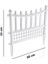 SY-5998 Elite Plastik Dekoratif Bahçe Çiti 12'li Set 60X55 cm Beyaz 2