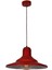 Kırmızı Metal Rustik Sarkıt Avize, 35 cm Çap, Şık ve Dekoratif Aydınlatma. 1