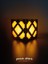 Minecraft Temalı Kırmızı Taş Lamba, LED Mum Hediye, Masa ve Gece Kullanımı 8X8X8 cm 2