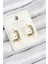 Xuping Zirkon Taşlı Halka Model Gold Renk Kadın Küpe - TJ-BKP10848 1