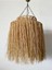 Bej Rattan Bambu Hasır Makrome Sarkıt Avize 60X70 Cm, Şık ve Doğal Aydınlatma. 1
