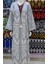 Gri Ikat Desenli Kaftan 1