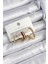 Pirinç Zirkon Taşlı Bordo Halka Model Gold Renk 3'lü Çift Kadın Küpe Set - TJ-BKP10834 1