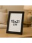15X21 cm Pvc Camlı Plastik Siyah Boş Çerçeve Fotoğraf Çerçevesi Masaüstü ve Duvar Kullanımı 12 Adet 1