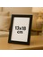13X18 cm Pvc Camlı Plastik Siyah Boş Çerçeve Fotoğraf Çerçevesi Masaüstü ve Duvar Kullanımı 2 Adet 1