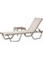 Asos Alüminyum Fileli Şezlong + Sehpa - Cappuccino 1