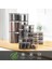 46 Parça Kare Erzak ve Bakliyat Saklama Kabıbaharat Seti 12X300ML 10X(350ML 500ML 1100ML) 4X1700ML 2