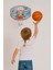 Ahşap Gövdeli Fileli Basketbol Potası ve Top Seti | 40X47 cm Asılabilir Duvar Tipi Çocuk Basket Seti 2