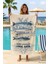 Unisex Desenli Baskılı Deniz Plaj Havlusu Balık 70X140 cm 1