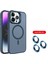 Apple Iphone 15 Pro Uyumlu Kılıf Standlı Mat Magsafe Özellikli Lens Hediyeli 2