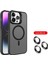 Apple Iphone 16 Pro Uyumlu Kılıf Standlı Mat Magsafe Özellikli Lens Hediyeli 2