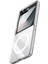 Samsung Galaxy Z Flip 7 Kılıf Saf X-Crystal Slim Premium Magsafe Kablosuz Şarj Destekli Şeffaf Kapak 4