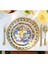 Çok Renkli Pasta Tabağı Seti, 19 Cm, 6'lı, Şık ve Zarif Yemek Sunumları Için 3