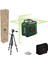 Home & Garden Universallevel 360 Set Çapraz Çizgi Lazeri (24M Çalışma ALANI,360° Yatay Çizgi ile Hizalama, +- 0,4 mm Hassasiyet, 4 Sn. Nivelman Süresi, 4 x Aa Pil, Tt 150 Tripod, Koruma Çantası) 1