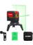 KBL92G 30 Metre Profesyonel Yatay ve Dikey Otomatik Hizalamalı Yeşil Çapraz Çizgi Lazer, 2 Noktalı Şakül Lazer Distomat + Mini Tripod, Kırmızı/siyah 3