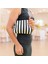 Çizgili Kanvas Kumaş Astarlı Burslu Clutch Çanta–günlük,gece,plaj ve Makyaj Çantası Kullanımlı 3