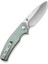 Slashkin Flipper & Thumb Stud Knife Natural G10 Handle Çakı 3